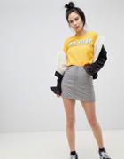 Pull & Bear Zip Front Mini Skirt - Multi