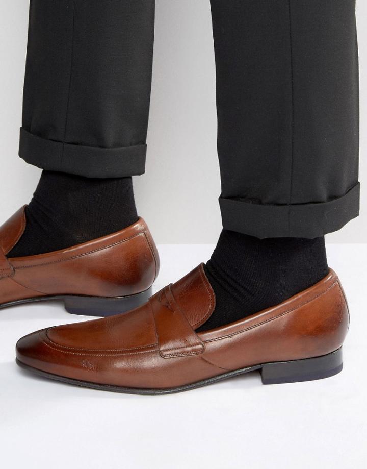 Ted Baker Roykso Leather Loafers - Tan