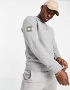 Pretty Green Standards Crew Neck Sweatshirt In Gray-grey