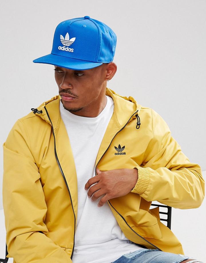 Adidas Originals Trefoil Cap In Blue - Blue