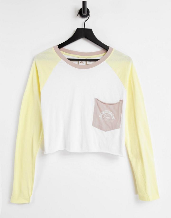 Quiksilver Iconic Horizon T-shirt In Yellow