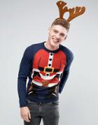 D-struct Santa Body Holidays Sweater - Navy