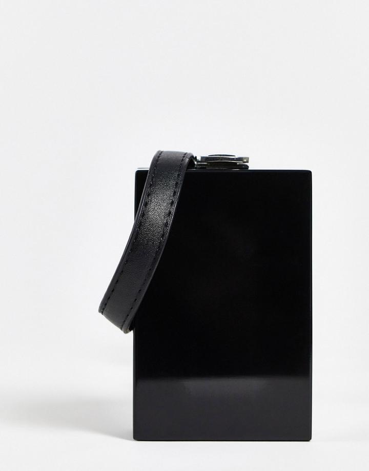 Asos Design Box Bag In Black