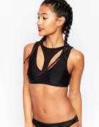 Evil Twin Athena Crop Bikini Top - Black