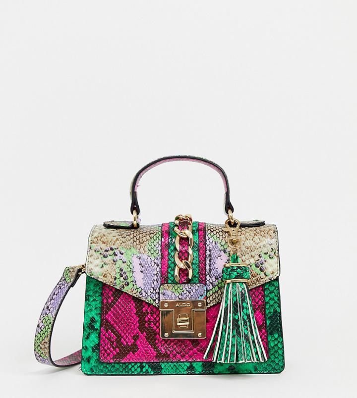 Aldo Martis Multi Snake Top Handle Bag - Multi