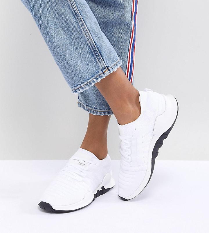 Adidas Originals Eqt Racing Adv Primeknit Sneakers In White - White