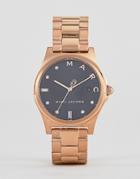Marc Jacobs Mj3600 Henry Bracelet Watch In Rose Gold 36mm - Gold
