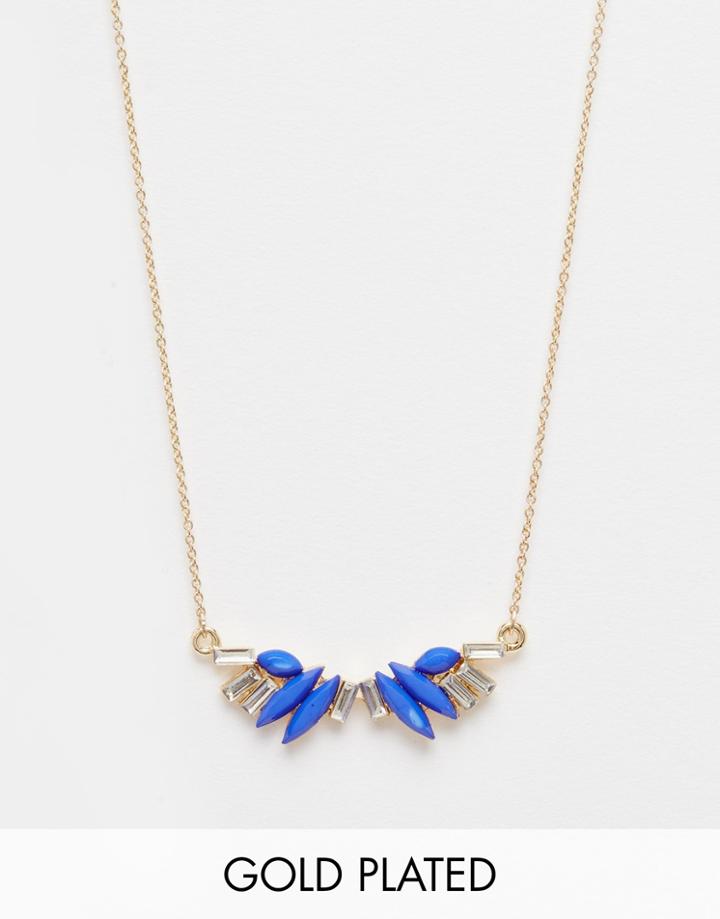 Neve & Eve Jewel Necklace - Blue