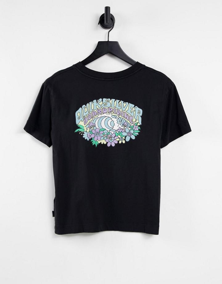 Quiksilver Oceanpicture Short Sleeve T-shirt In Black