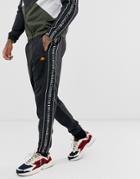 Ellesse Bandino Track Pants With Taping In Black