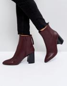 Miss Kg Secret Pointed Heeled Ankle Boots - Black