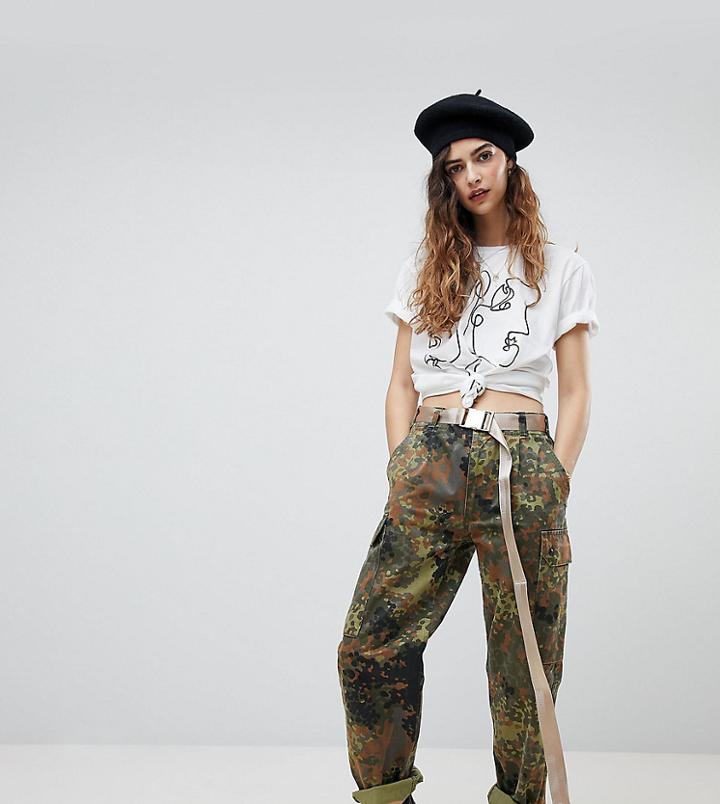 Reclaimed Vintage Flecktarn Camo Pants - Multi