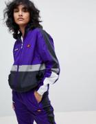 Ellesse Retro Tracksuit Jacket With Contrast Panels And Chest Logos - Multi