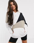 Adidas Originals A2k Hoodie In Khaki And White