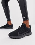 Nike Running Quest 2 Sneakers In Triple Black