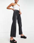 Only Hope High Waisted Wide Leg Jeans In Black