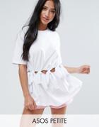 Asos Petite T-shirt With Ties & Knot Details - Pink