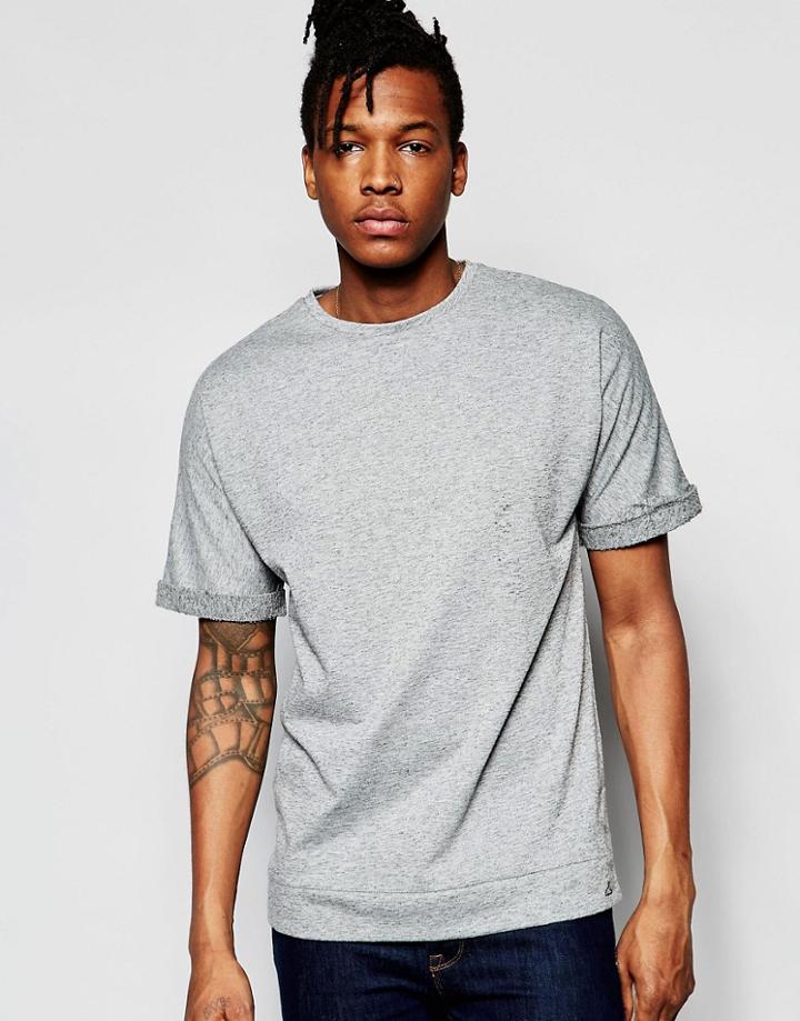 Pull & Bear T-shirt In Gray - Gray