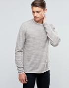 Esprit Crew Neck Slubby Sweater - Beige