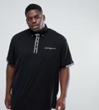 Duke Plus Polo Shirt With Contrast Collar - Black