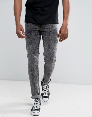 Saints Row Super Skinny Jeans In Gray - Gray