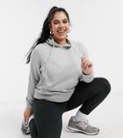 Brave Soul Plus Relaxed Fit Clara Hoodie In Gray-grey