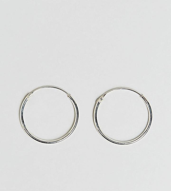 Kingsley Ryan Sterling Silver 20mm Fine Hoop Earrings
