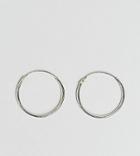 Kingsley Ryan Sterling Silver 20mm Fine Hoop Earrings