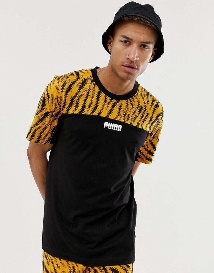 Puma Wild Pack T-shirt In Black - Black