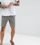 Heart & Dagger Smart Shorts In Linen - Green