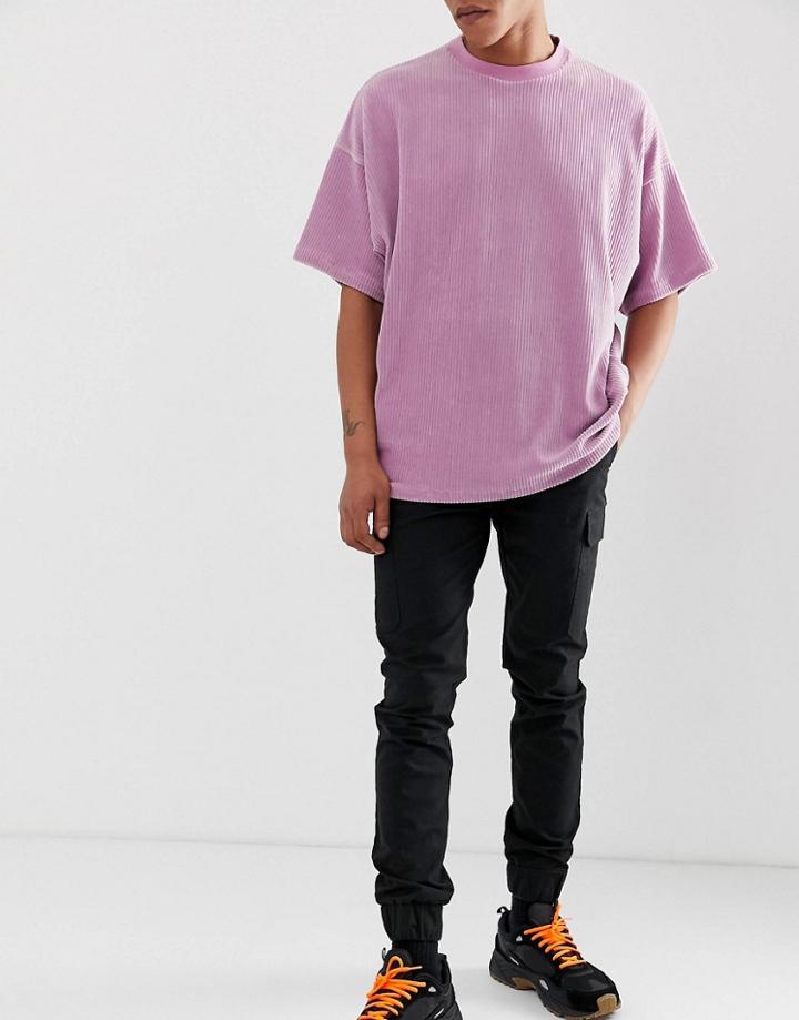 Asos Design Skinny Cargo Pants In Black
