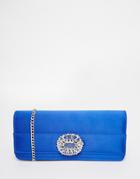 Carvela Jewelled Envelope Clutch Bag - Blue