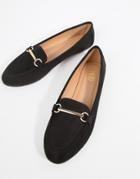 Raid Viera Black Snaffle Detail Flat Shoes - Black