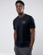 Mango Man Neutral Print T-shirt In Black - Black