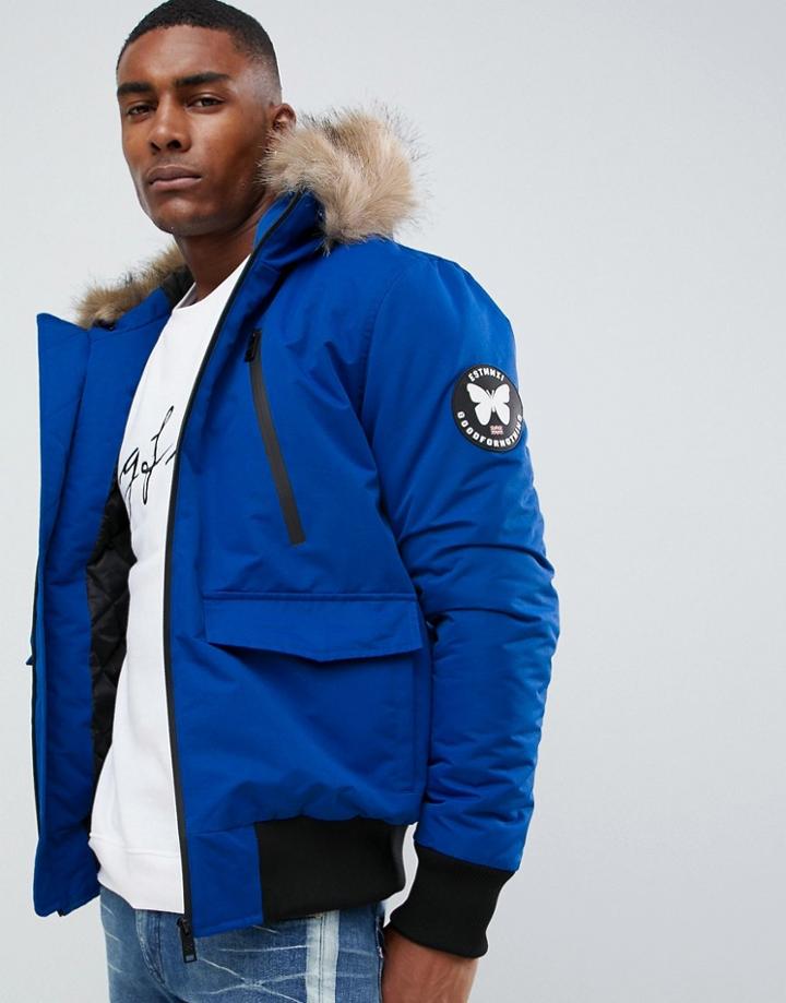 Good For Nothing Parka Jacket In Blue - Blue