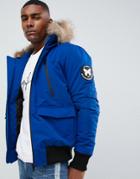 Good For Nothing Parka Jacket In Blue - Blue