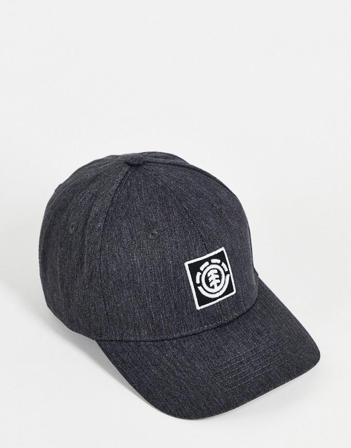 Element Tree Logo Cap In Charcoal-grey