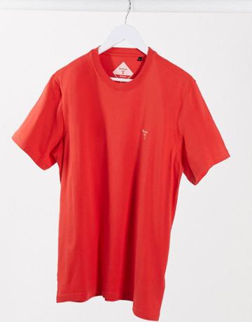 Barbour Beacon Small Logo T-shirt In Red