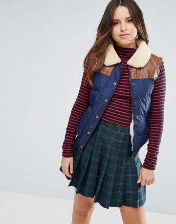 Louche Montana Vest - Navy