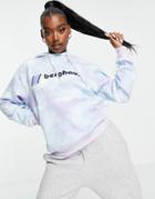 Berghaus Heritage Logo Hoodie In Purple Tie Dye