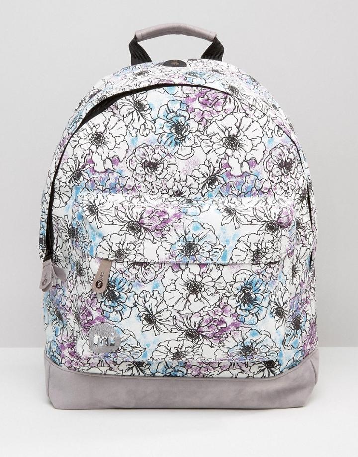 Mi-pac Premium Backpack In Unfinished Floral - Multi
