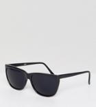 Reclaimed Vintage Inspired Square Sunglasses In Black Exclusive To Asos - Black