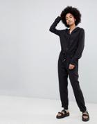 Dr Denim Tencel Boiler Suit - Black