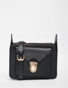 Monki Gold Clasp Cross Body Bag - Black