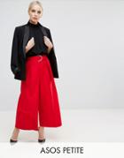 Asos Petite Culotte With D Ring Detail - Red
