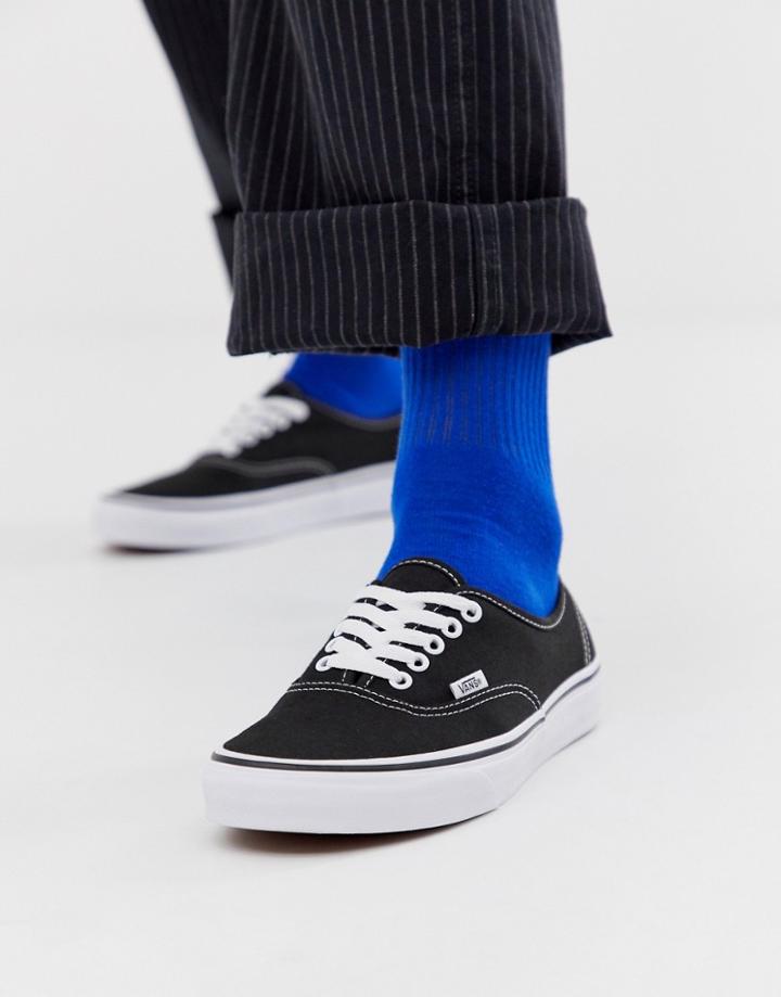 Vans Authentic Plimsolls In Black