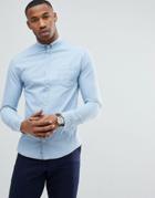 Konstradt Denim Twill Long Sleeve Shirt - Blue