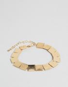 Nylon Square Detail Bracelet - Gold