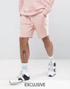 Puma Waffle Shorts In Pink Exclusive To Asos - Pink