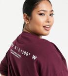 Asos 4505 Curve Boyfriend T-shirt With Graphic-red